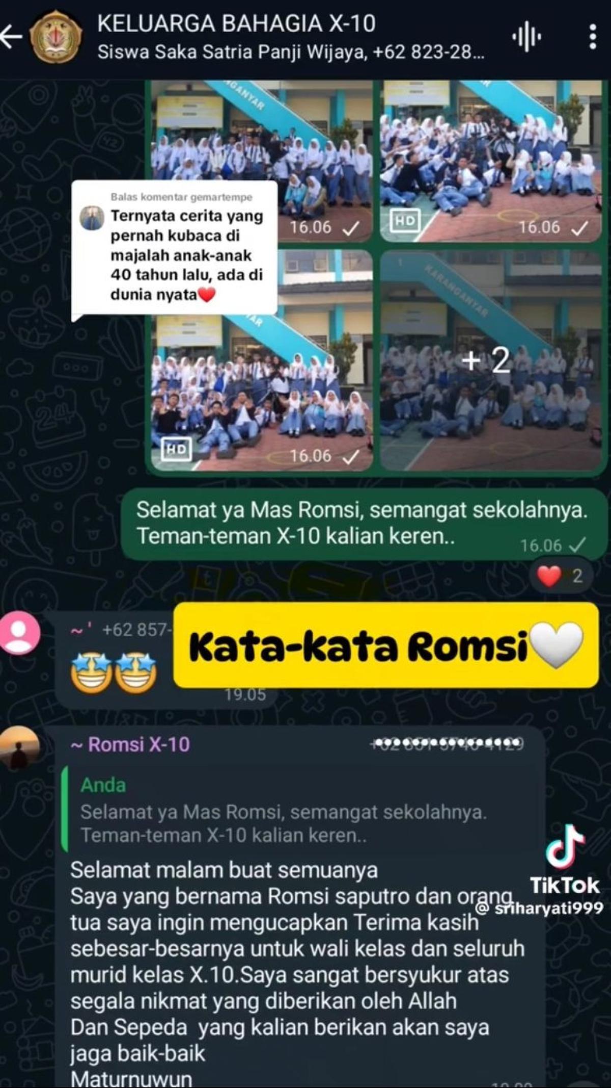 Viral Anak SMA Iuran Belikan Sepeda untuk Temannya yang ke Sekolah Jalan Kaki, Tuai Pujian