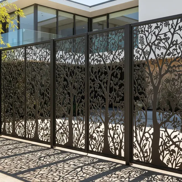 Tren Pagar Besi Laser Cut 2025 (Image by Gemini AI)