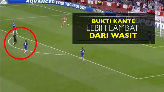 Video bukti N'Golo Kante lebih lambat dari wasit saat Chelsea kalah dari Arsenal 0-3 pada Sabtu (24/9/2016).