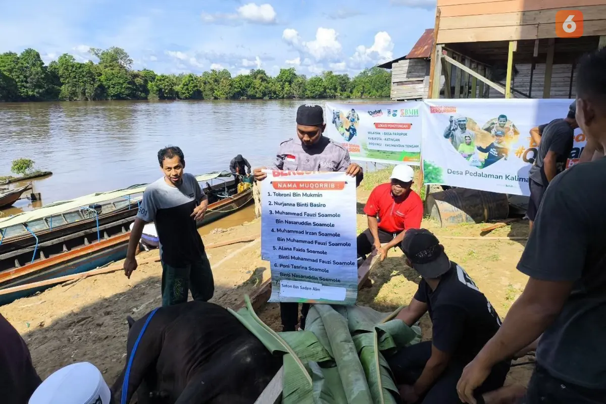 Pengantaran kurban dari Baitul Maal Hidayatullah (BMH)