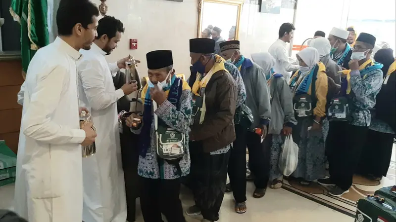 Jemaah Haji Indonesia Tiba di Hotel. Darmawan/MCH