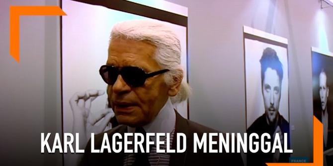VIDEO: Desainer Kondang, Karl Lagerfeld Meninggal