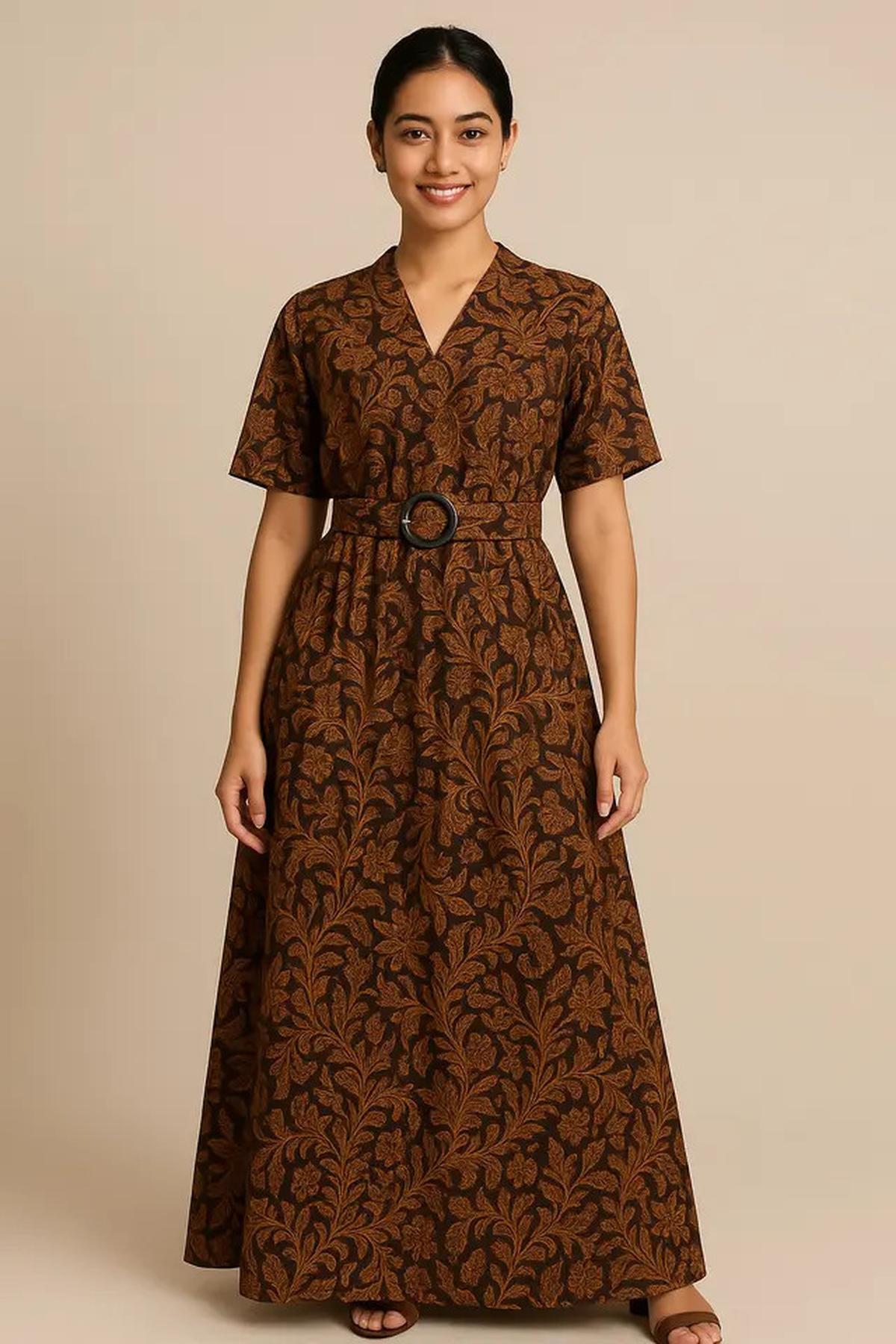 5 Ide Dress Batik Maxi untuk Pengajian Sampai Pesta, Simpel dan Elegan
