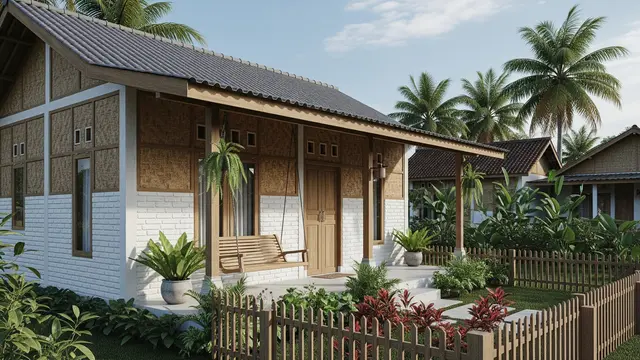 10 Desain Rumah Kampung Gaya Farmhouse Modern yang Adem, Nyaman di Iklim Tropis