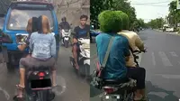 6 Momen Nyeleneh 2 Bestie Berboncengan Motor, Absurd Bersama (IG/bikinsemangat)