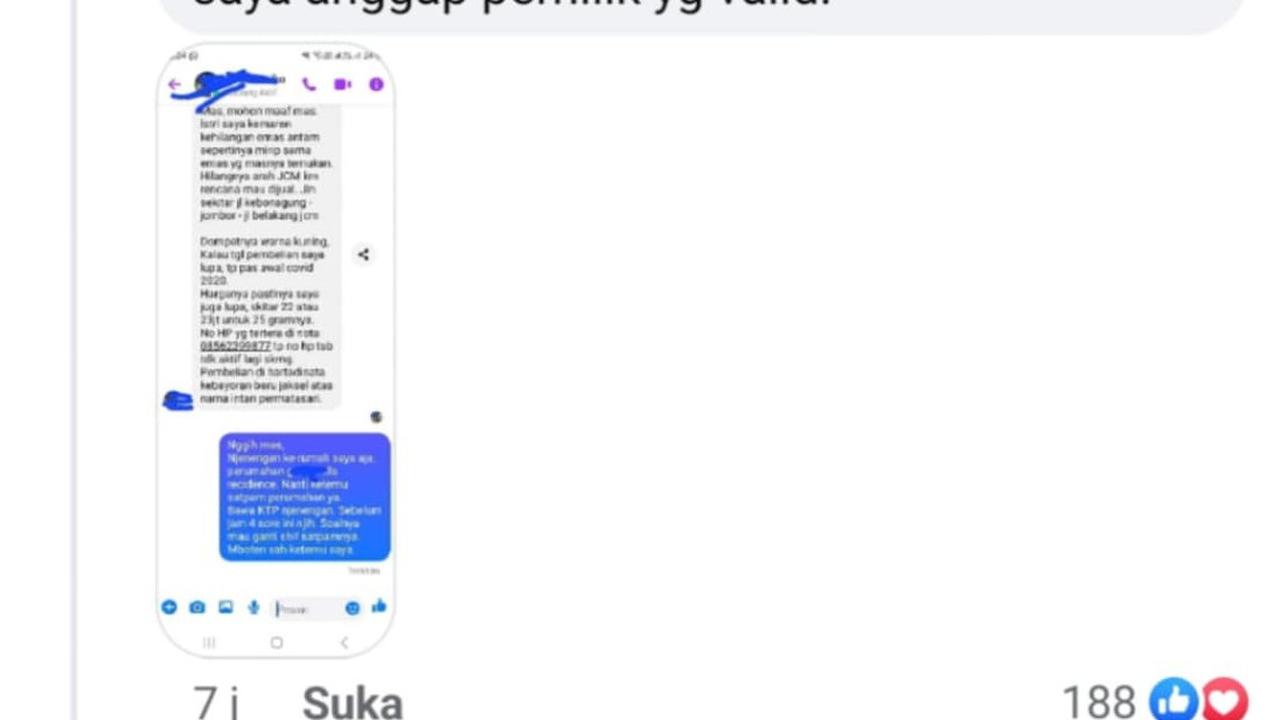 Temukan Emas 50 Gram di Jalan, Aksi Pemuda Jogja yang Mencari Pemilik hingga Share ke Medsos Ini Curi Perhatian