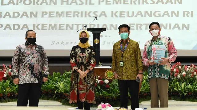 Kementerian Pertanian (Kementan) kembali meraih opini Wajar Tanpa Pengecualian (WTP) dari Badan Pemeriksa Keuangan (BPK). (Dok Kementan)