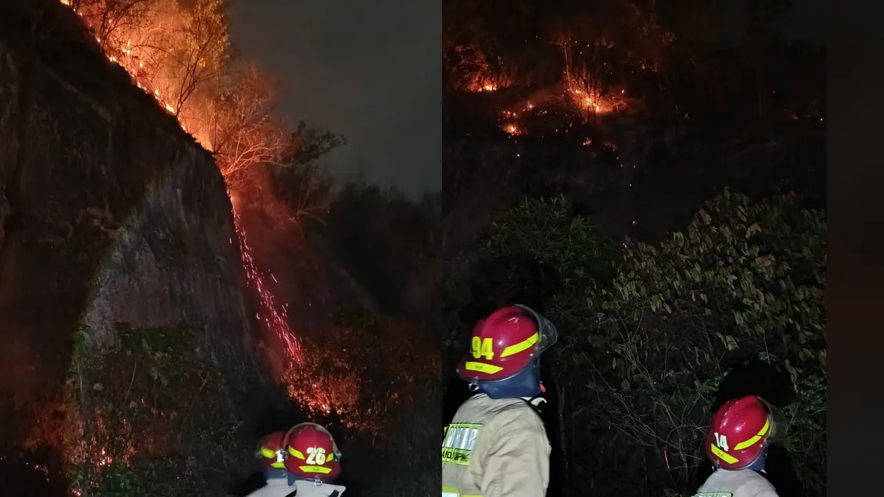 Gunung Hatta di Bandar Lampung terbakar