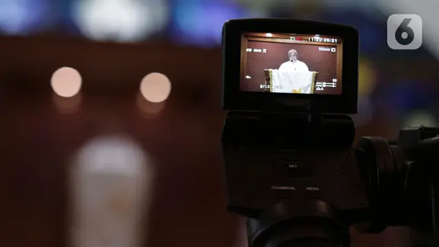 Suasana Misa Online Kenaikan Yesus Kristus di Tengah Pandemi