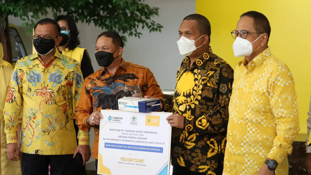 Partai Golkar mendorong pihak produsen alat kesehatan (alkes) lokal dalam negeri membantu pemerintah dalam pencegahan dan penanggulan Covid-19 di masyarakat.