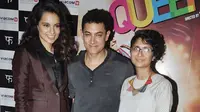 Kini giliran Aamir Khan yang memuji penampilan apik Kangana Ranaut di film Queen.