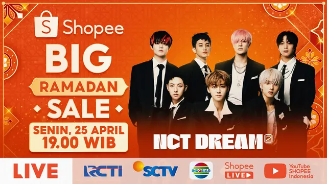 NCT Dream di puncak acara Shopee.