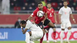 Wakil Jerman itu mengalahkan Al Ahly dengan skor 2-0 dalam partai semifinal Piala Dunia Antarklub 2020 yang digelar di Al Rayyan Stadium, Qatar, Selasa (9/2/2021). (AP Photo/Hussein Sayed)