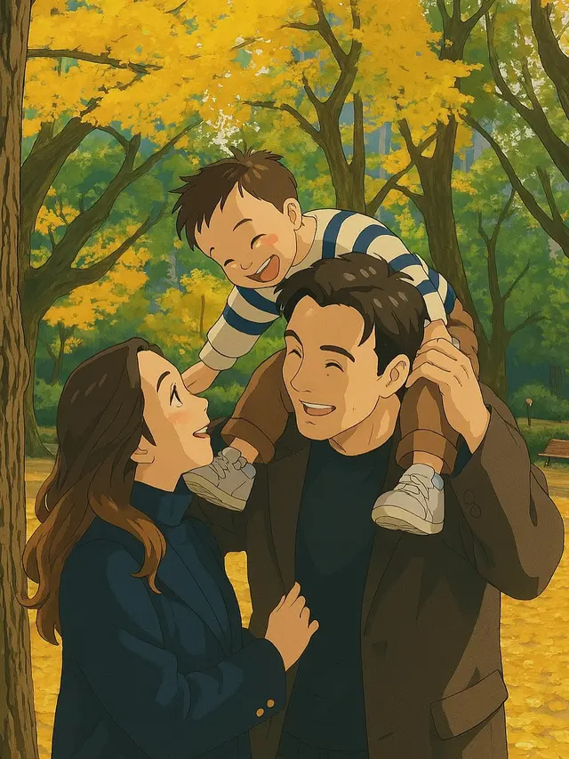 Fendy Chow Tunjukkan Keceriaan Keluarga dalam Tren Life in Ghibli