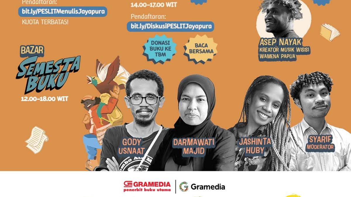 Pesta Literasi Indonesia 2025 Bertema Cerita Khatulistiwa Sapa Jayapura, Rayakan Kisah Bumi Cenderawasih