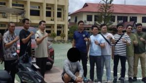 Satreskrim Polresta Banjarmasin meringkus seorang pemuda berinisial MS (20) yang diduga menjadi pelaku pembunuhan. (Liputan6.com/ Dok Satreskrim Polresta Banjarmasin)