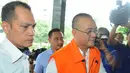 Tersangka kasus dugaan korupsi pembangunan Wisma Atlet SEA Games Palembang, Rizal Abdullah tiba di Gedung KPK untuk menjalani pemeriksaan, Jakarta, Kamis (19/3/2015). (Liputan6.com/Herman Zakharia)