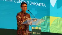 Menteri Kesehatan RI Budi Gunadi Sadikin menghadiri peluncuran Integrasi Pelayanan Kesehatan Primer (ILP) di Jakarta International Expo pada Kamis, 31 Agustus 2023. (Dok Kementerian Kesehatan RI)