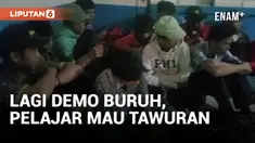 Amankan Demo Buruh, Polisi Tangkap Belasan Pelajar