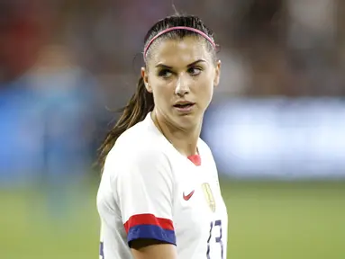 Alex Morgan mengawali kariernya sebagai pesepakbola wanita di usia 14 tahun dan menjadi pemain termuda di tim nasional Amerika Serikat pada FIFA Women's World Cup 2011. (AFP/Katharine Lotze/Getty Images)