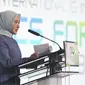 Direktur Utama Pertamina Nicke Widyawati menjadi Keynote Speaker pada acara International & Indonesia CCS FORUM 2023 “Pioneering The Energy Landscape Decarbonization Future : Harnessing The Power Of CCS Globally For A Cleaner Future And Economic Growth” yang diselenggarakan di Hotel Mulia, Jakarta pada Senin (11/9/2023).