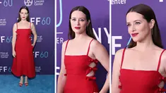 Foto kolase Claire Foy saat menghadiri acara karpet merah pemutaran film "Women Talking" selama Festival Film New York ke-60 di Alice Tully Hall, Lincoln Center di New York City pada 10 Oktober 2022. (Cindy Ord/Getty Images untuk FLC/AFP)