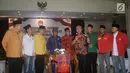 Ketua KPU Arief Budiman memberikan sambutan saat menerima kunjungan 9 sekjen partai politik pendukung Jokowi, Jakarta, Selasa (7/8). Kedatangan 9 sekjen tersebut untuk berkonsultasi terkait pendaftaran Capres dan Wapres. (Merdeka.com/Iqbal S. Nugroho)