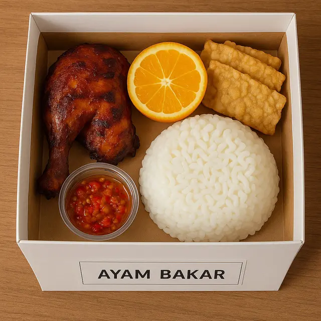 nasi kotak ayam bakar
