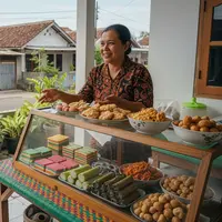 Usaha dari Teras Rumah yang Cepat Punya Pelanggan Tetap Model Jajan Pasar dan Camilan / Ilustrasi gambar oleh AI