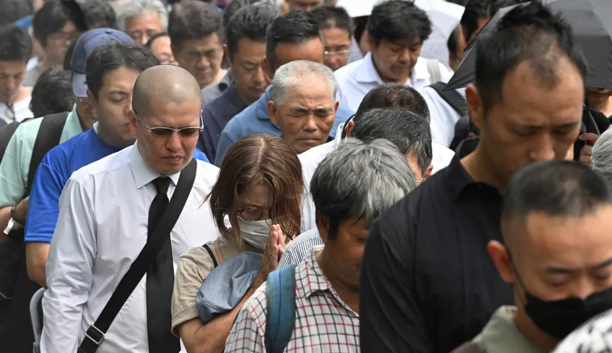 Kota Hiroshima dijatuhi bom atom pada 6 Agustus 1945, disusul Nagasaki pada 9 Agustus 1945. (Kazuhiro NOGI/AFP)