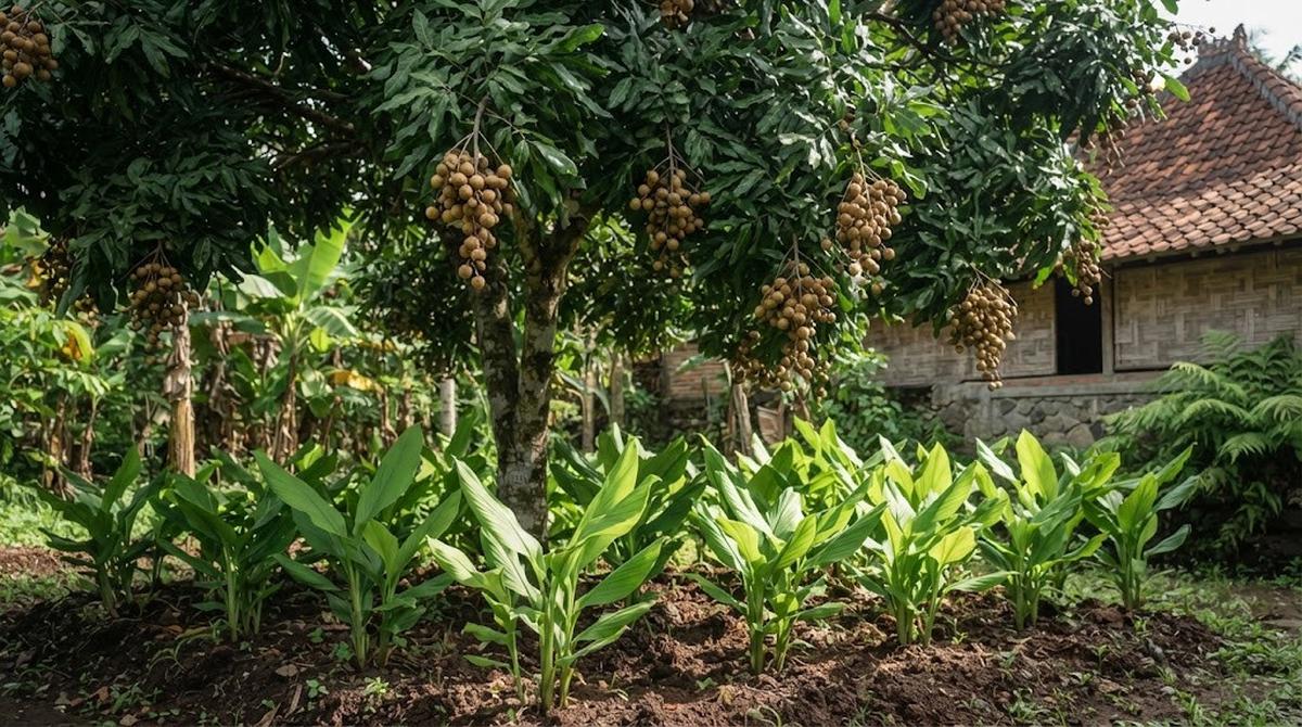 Pohon Kelengkeng dan Kunyit