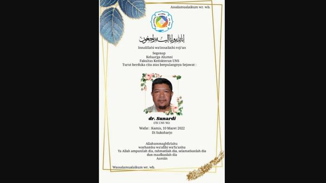 Tersangka terduga tindak pidana terorisme Dokter Sunardi ditembak hingga tewas oleh Tim Densus 88 Antiteror Polri.