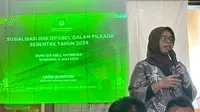 Ketua KPU Jabar Ummi Wahyuni soal Gencarkan Pendataan Pemilih Disabilitas Jelang Pilkada 2024. Foto: BILiC Indonesia.