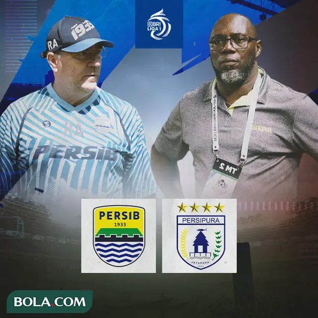 BRI Liga 1 - Duel Pelatih - Persib Bandung Vs Persipura Jayapura