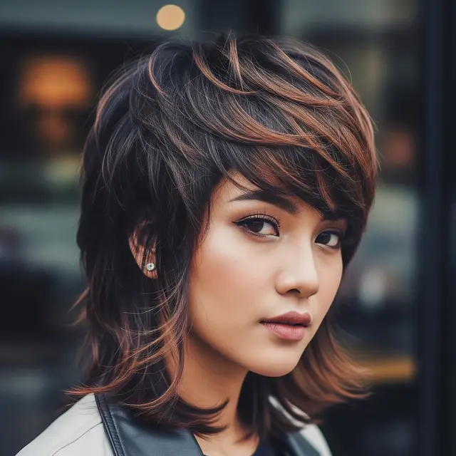 Model Rambut Wanita Pendek Bervolume (Image by Gemini AI)