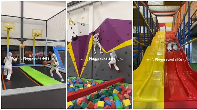 Momen Pasangan Kekasih Ngedate di Playground, Bak Kenang Masa Kecil Bareng