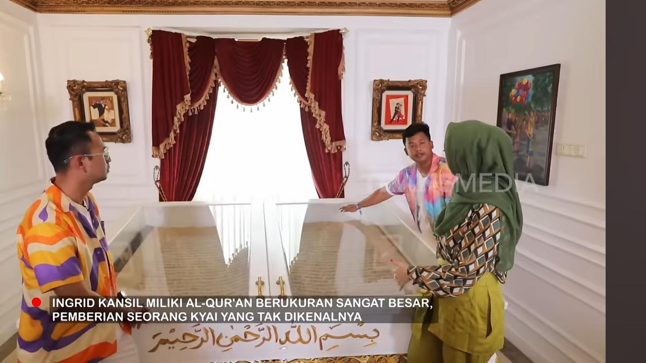 Seluas 4.000 Meter, Potret Ruang Penyimpanan Al Quran Super Besar di Rumah Inggrid Kansil - Pemberian Kyai Tak Dikenal