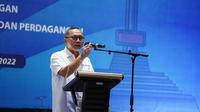 Mendag Zulkifli Hasan saat menghadiri kegiatan ‘Kemitraan Usaha UMKM dengan Marketplace dan Ritel Modern’ hari Jumat (28/10) di Malang, Jawa Timur.