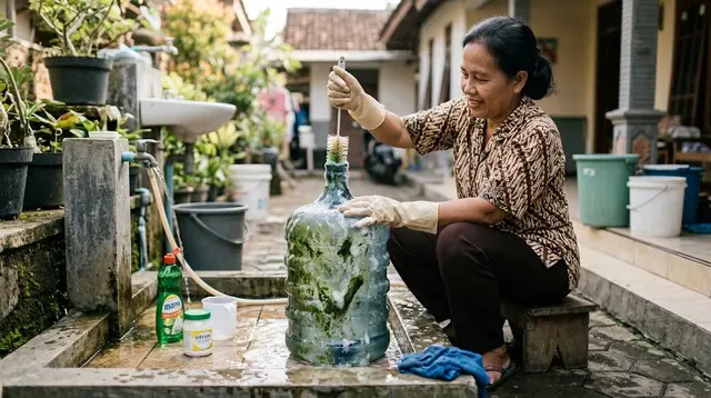 6 Cara Membersihkan Galon Berlumut dan Berkerak Tanpa Merusak Kemasannya