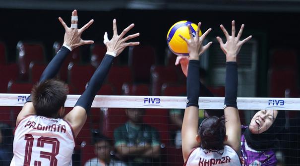 Juara bertahan tim putri Jakarta Pertamina Enduro (JPE) berhasil memenangkan laga penutup putaran pertama dengan cemerlang. (Dok PBVSI)