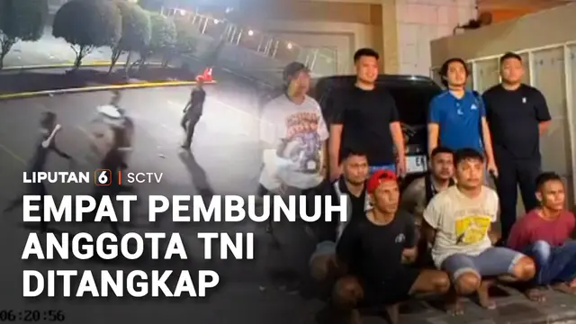 Empat Pembunuh Anggota TNI Ditangkap