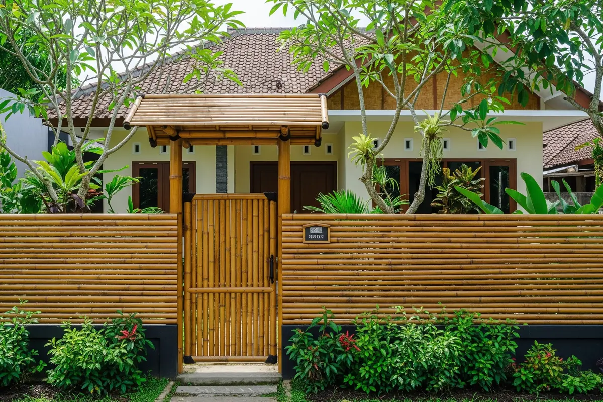 Model Pagar Bambu yang Bikin Rumah Desa Terlihat Artistik dan Murah, Estetik Tanpa Ribet