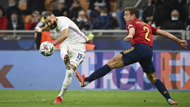 Foto: 5 Pemain Kunci Kemenangan Prancis atas Spanyol di Final UEFA Nations League 2021, Ada Duet Benzema - Mbappe