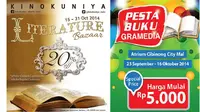 Berikut adalah toko buku di Indonesia yanng sedang memberikan diskon untuk buku-buku pilihan.