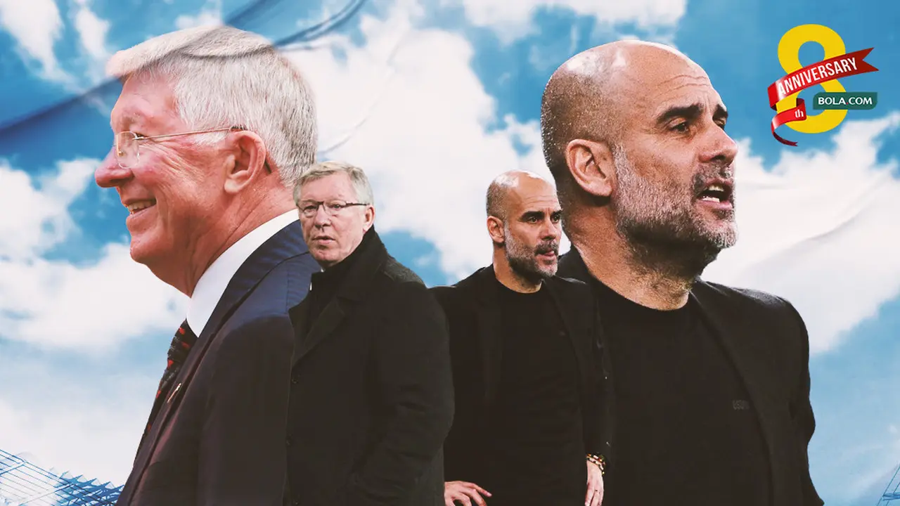 Ilustrasi - Sir Alex Ferguson dan Pep Guardiola