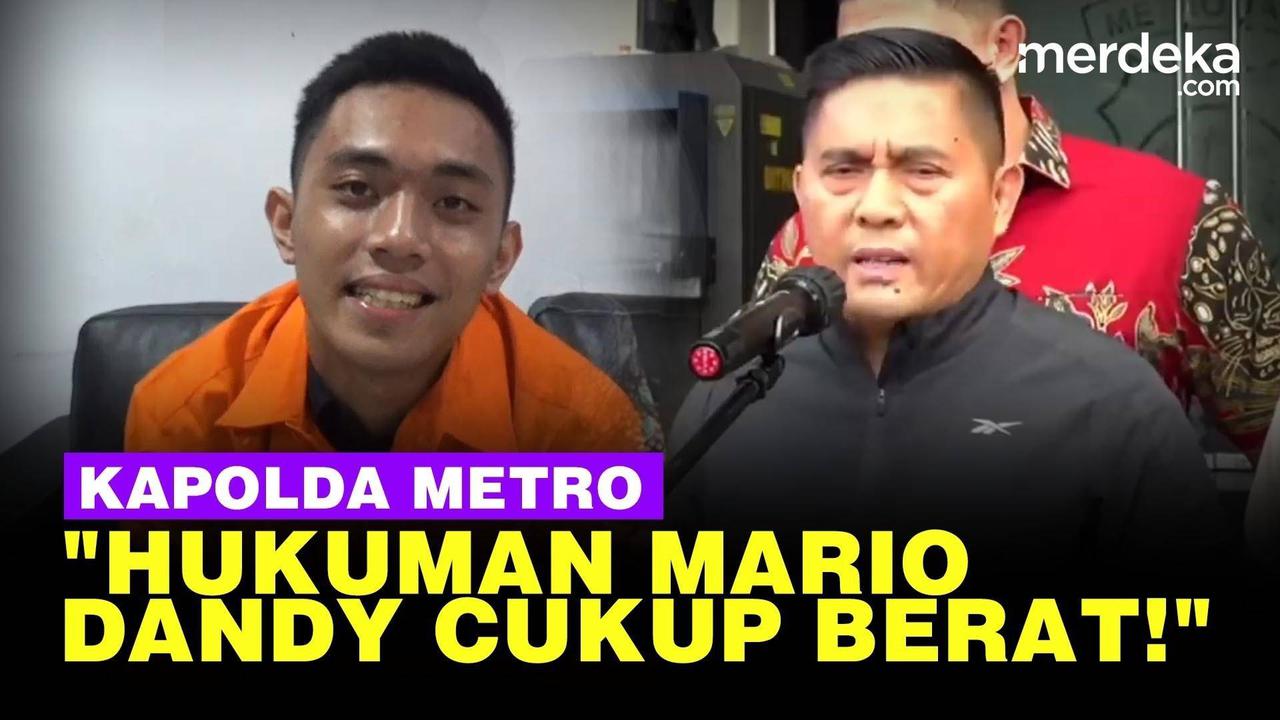 VIDEO: Kapolda Pastikan Mario Dandy Tersangka Pencabulan AG, Hukuman Makin Berat