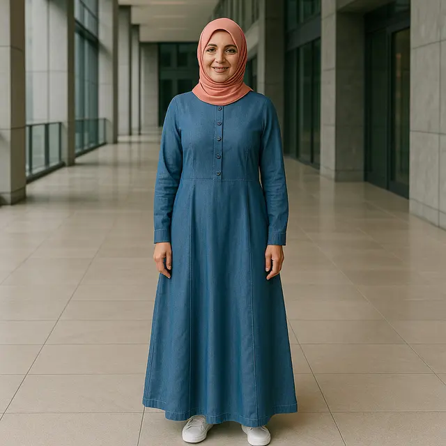 Model Gamis untuk Usia 45 Tahun