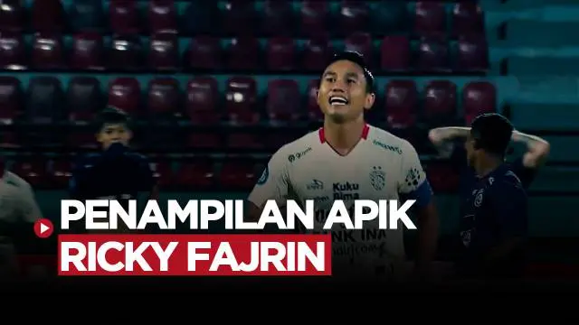 Berita video Gocek, penampilan apik dari Ricky Fajrin yang sumbang dua gol indah saat Bali United bungkam Arema FC 3-1.