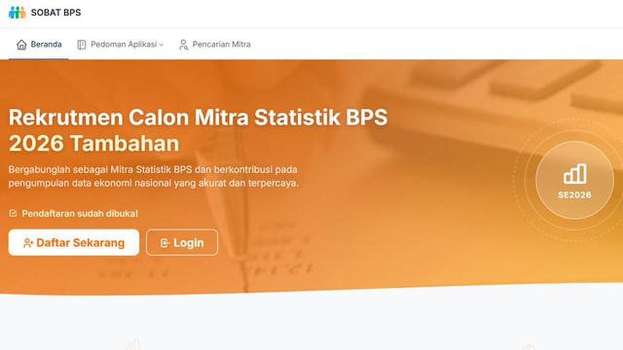Syarat Menjadi Mitra BPS untuk Sensus Ekonomi 2026, Lengkap Cara Daftarnya