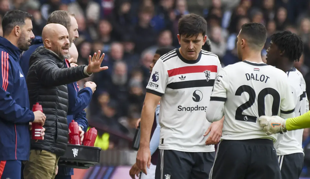 Manchester United kembali gagal menang pada pertandingan pekan ketujuh Liga Inggris. Mereka ditahan tuan rumah Aston Villa dengan skor 0-0. (AP Photo/Rui Vieira)